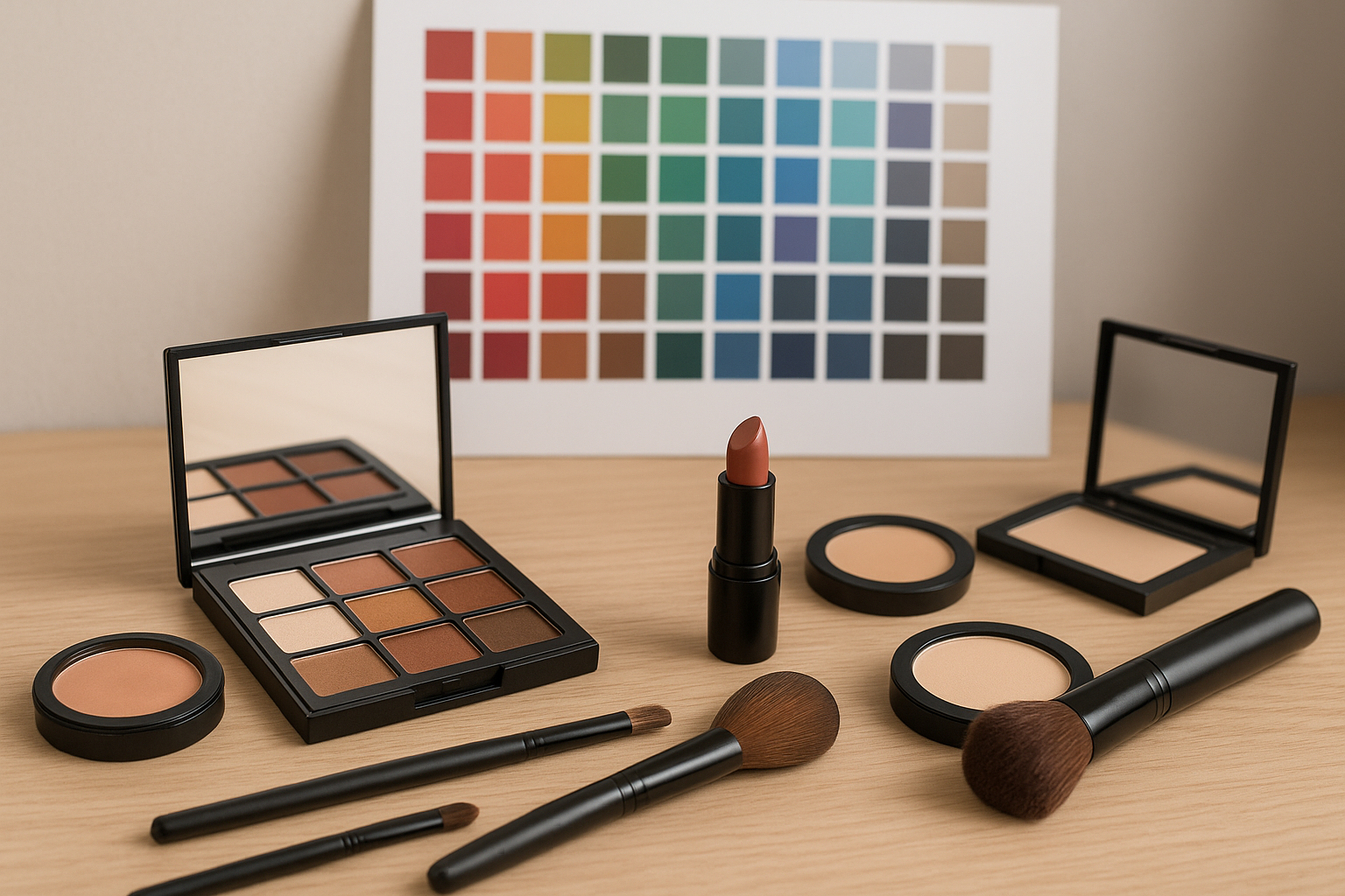 Makeup shade guide and essentials